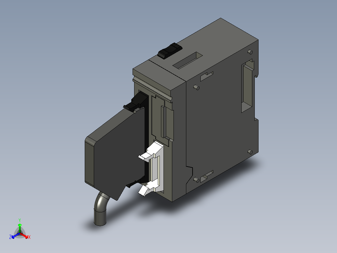 基恩士KV-MX1_kc图纸模型正等轴测图