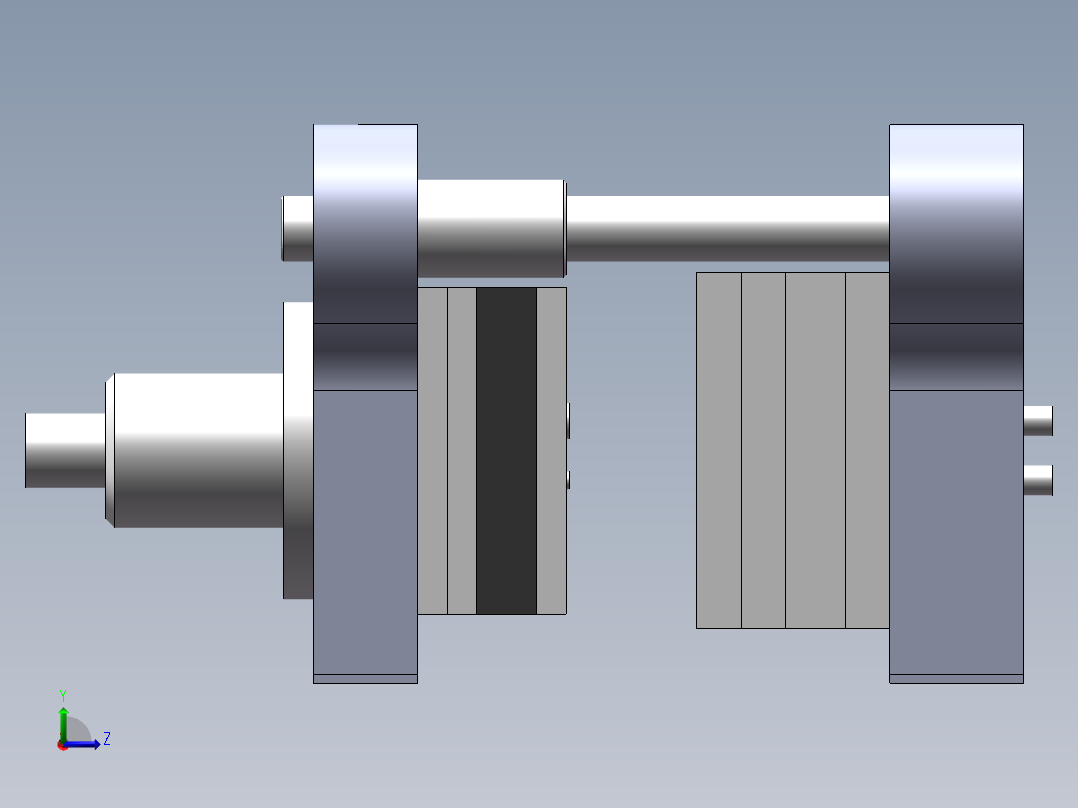第四组落料冲孔复合模设计左视图