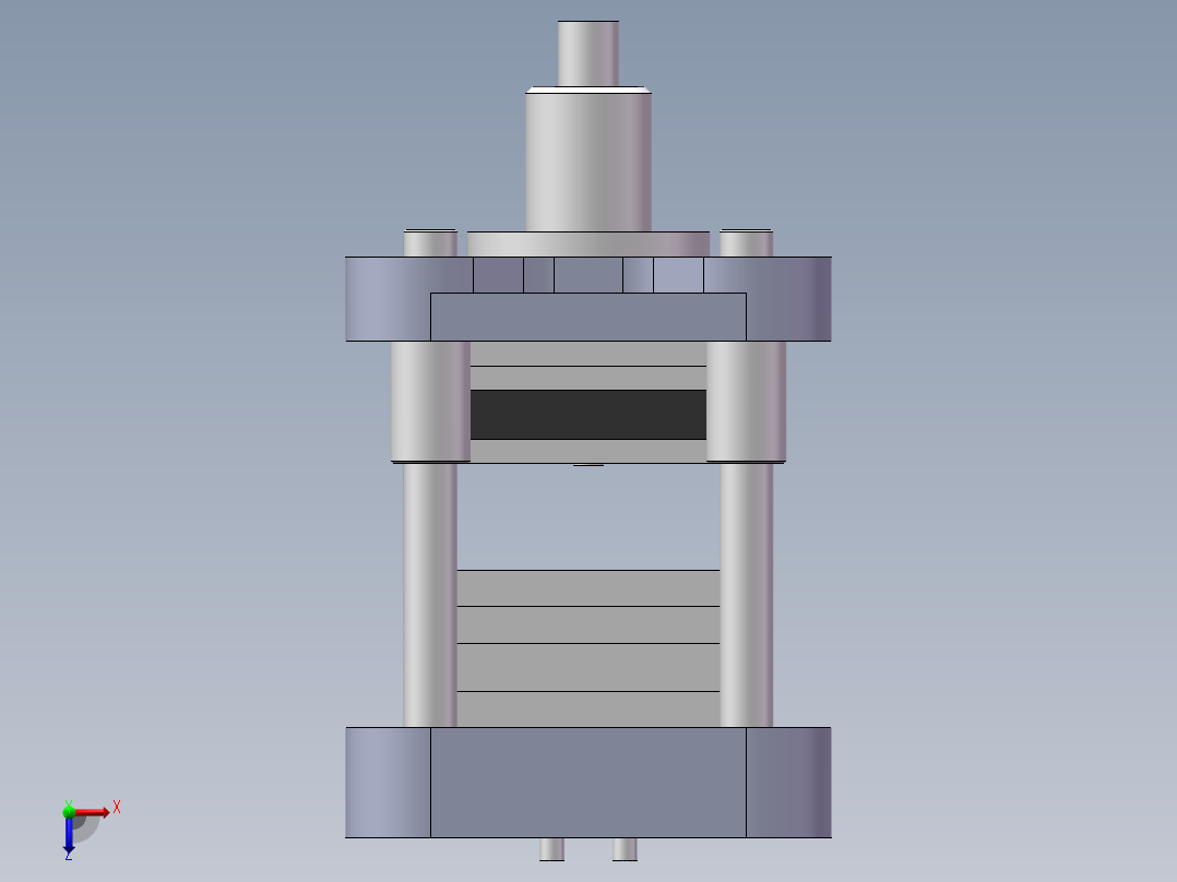 第四组落料冲孔复合模设计俯视图