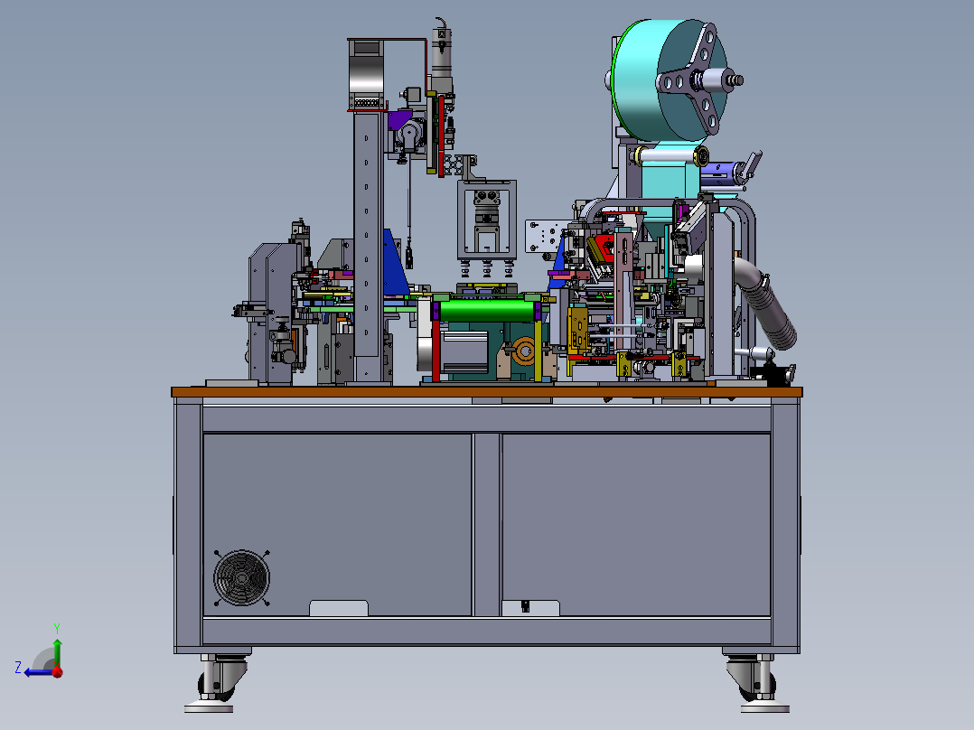 自动PCM板胶纸机sw18右视图