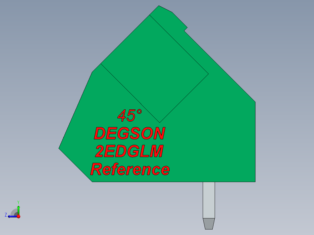 DEGSON 2EDG（M） 系列 5.08mm 螺钉锁紧插拔接线端子组-2EDGLM-5.0_5.08-xxP-14-00AH右视图