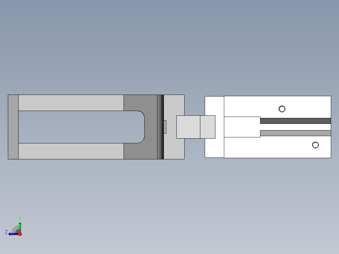 机器人双夹爪可调节1320727右视图