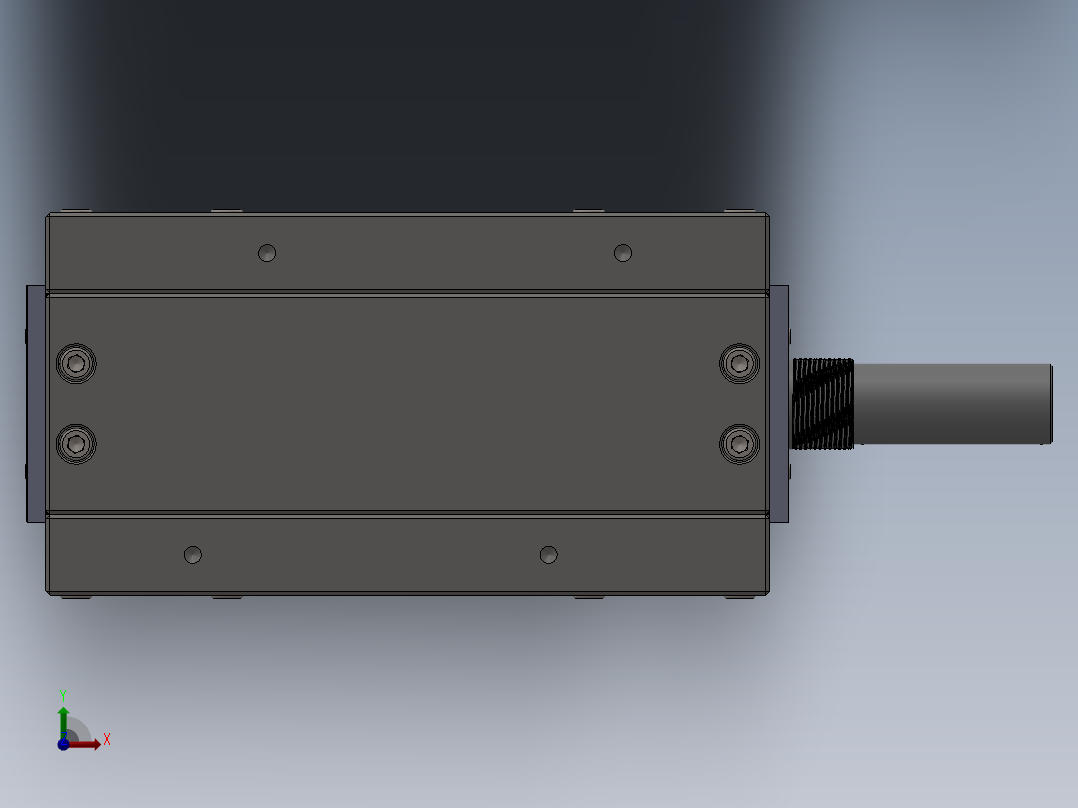 旋切刀辊前视图