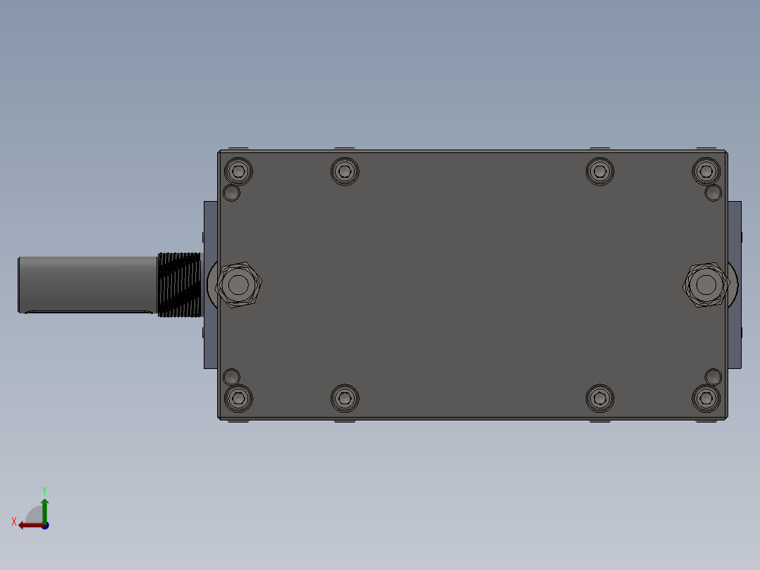 旋切刀辊后视图