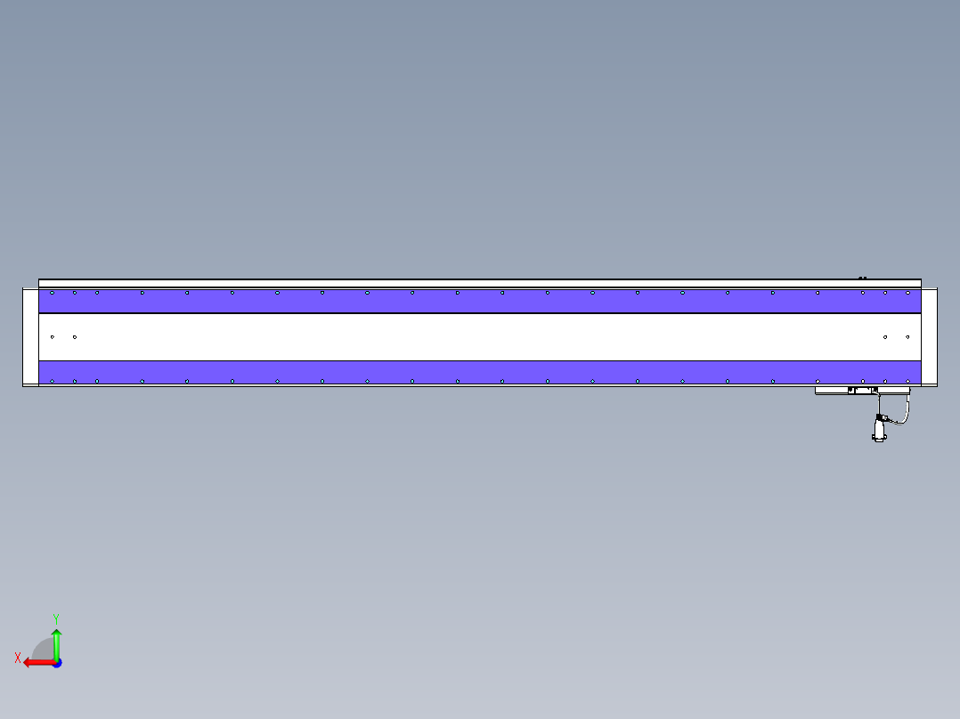 威洛博VL系列直线电机模组-VL22H3-S1700后视图