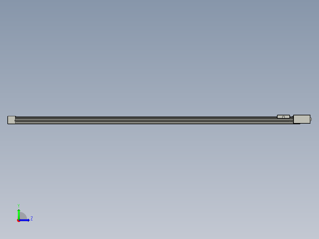 威洛博直线电机模组EB4-L40-S1850-BR-57-MS3左视图