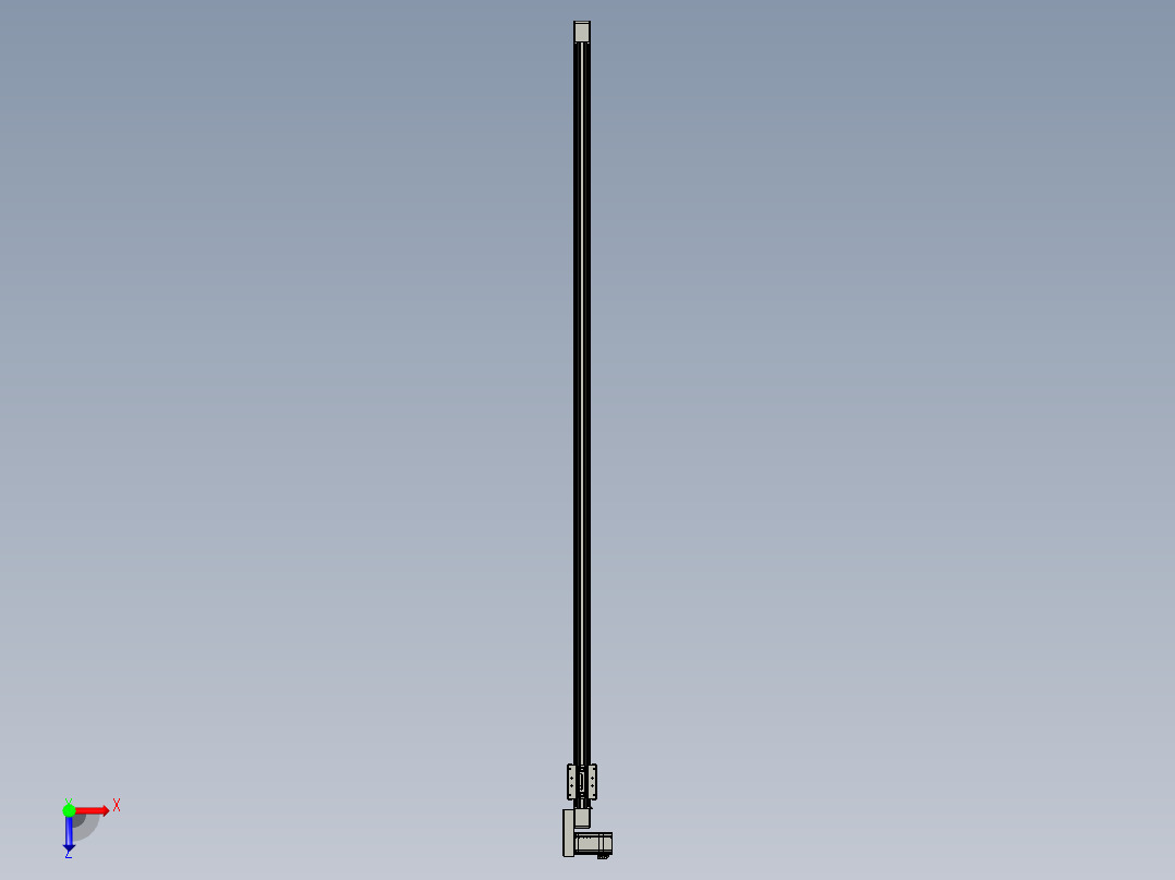 威洛博直线电机模组EB4-L40-S1850-BR-57-MS3俯视图