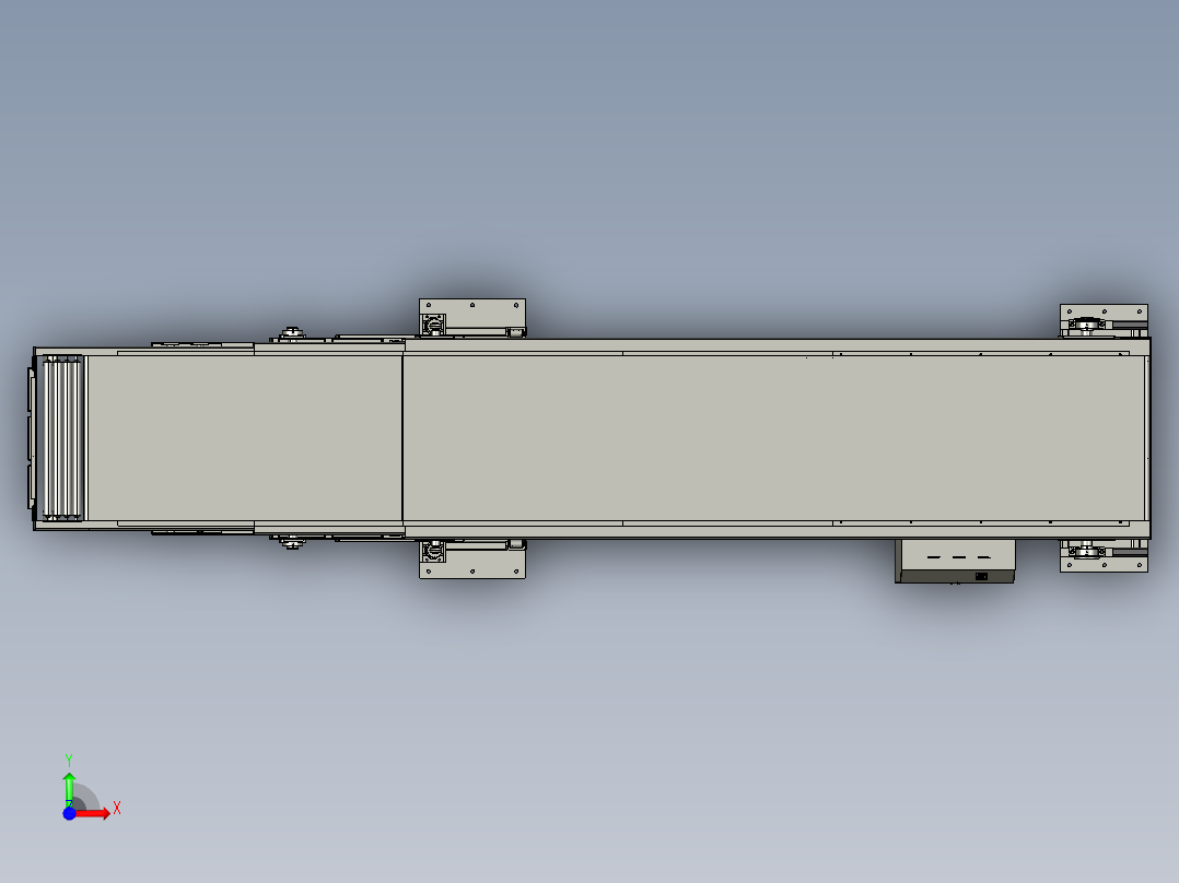 伸缩式皮带机快速伸缩皮带线装车卸货皮带前视图