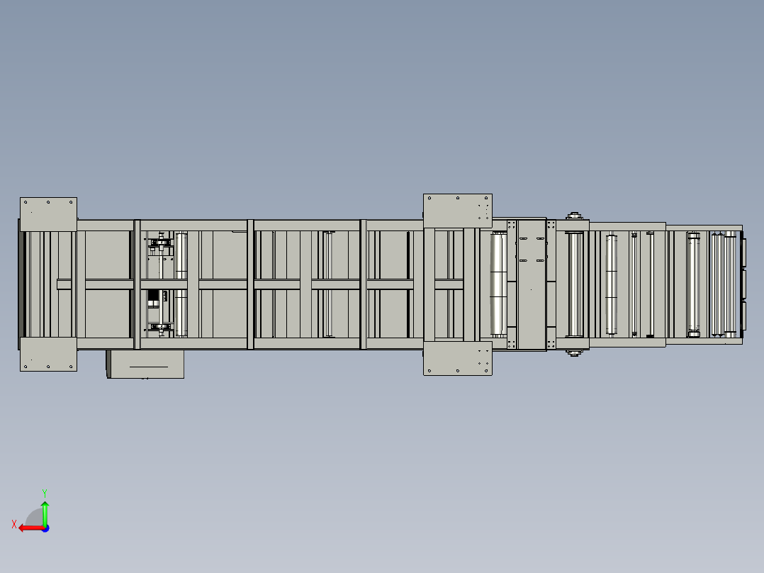 伸缩式皮带机快速伸缩皮带线装车卸货皮带后视图