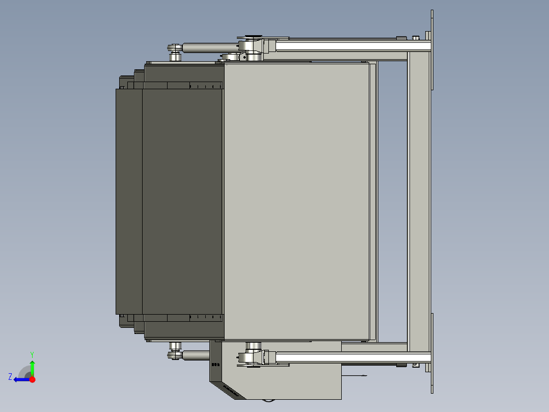伸缩式皮带机快速伸缩皮带线装车卸货皮带右视图