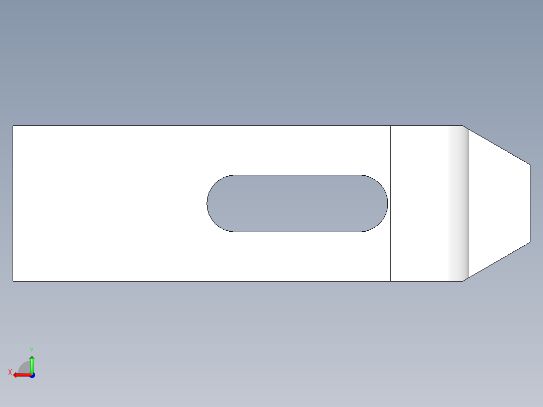 壓板2316(A)-3D多系列多零件图纸模型后视图