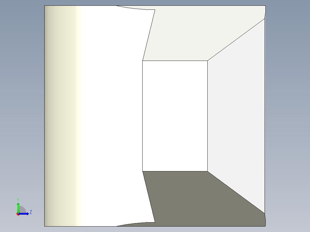 壓板2316(A)-3D多系列多零件图纸模型左视图