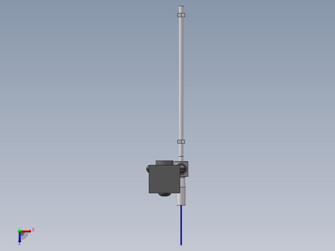 负压吸料装置sw三维俯视图