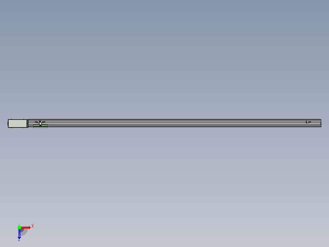 同步带滑台-半封闭B10H-L45-S2100-R-P40-D3俯视图