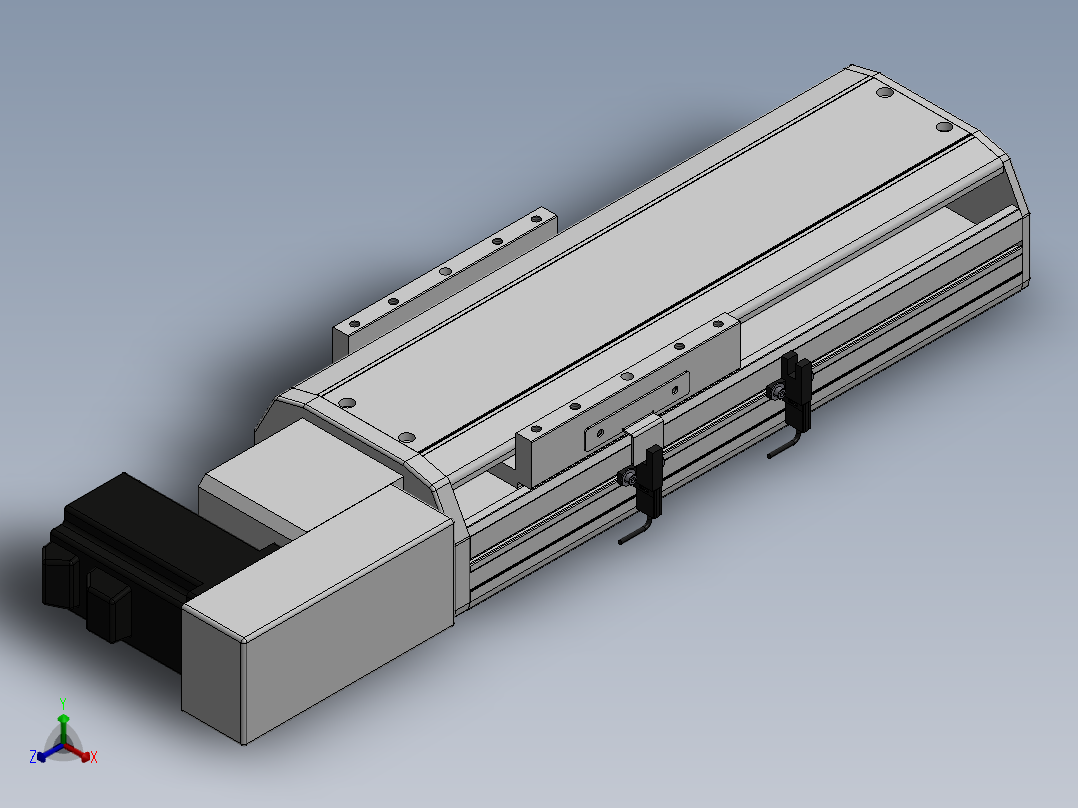 精密模组MT140-L110-100-R-M40-C4正等轴测图