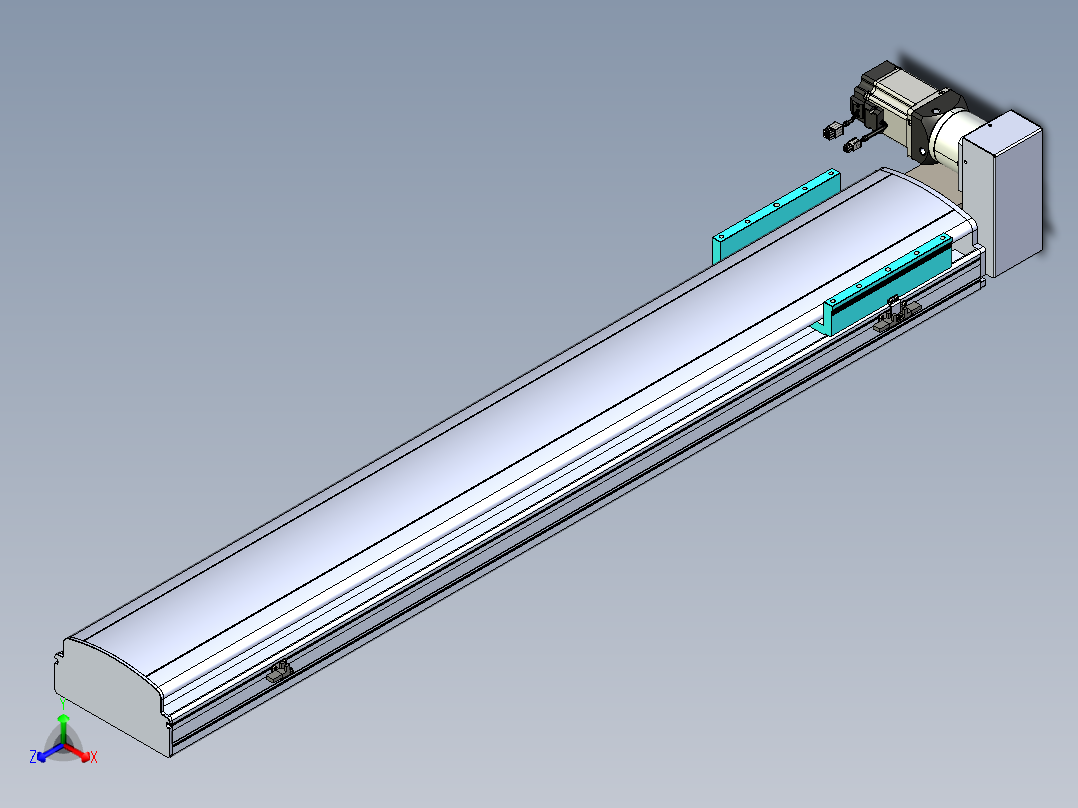 同步带滑台-半封闭B22H-L100-C-S1150-RU-P75-D3-N5