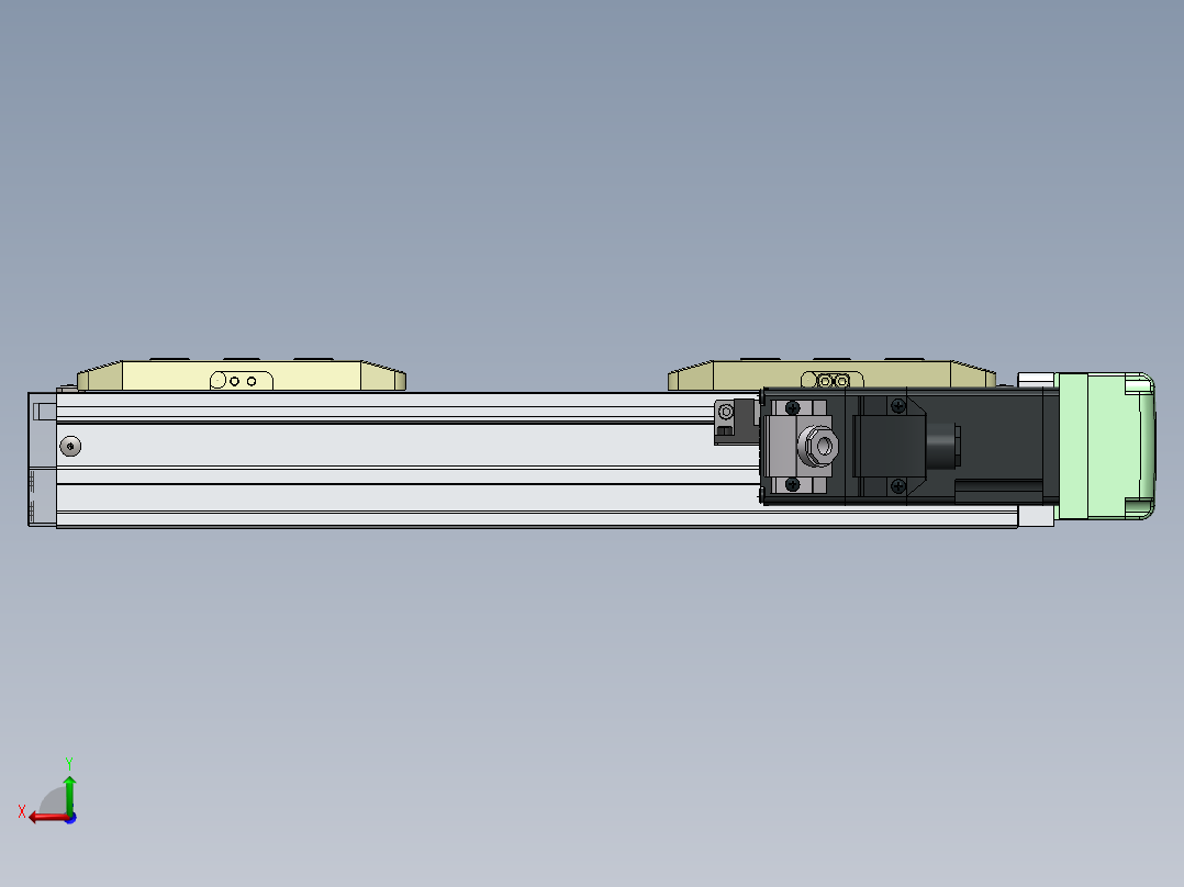 GTH内嵌丝杆全封闭GTH5S-BR-100W后视图