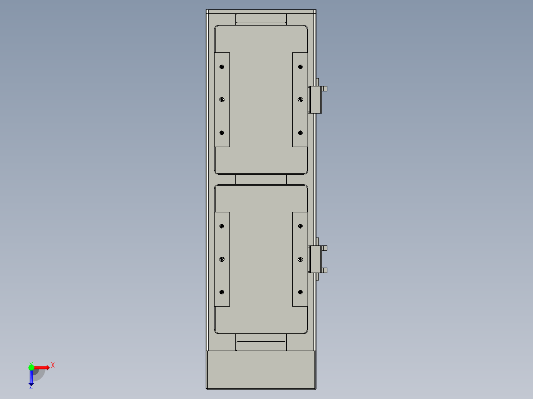 直线模组LHC14-S150-D设计图纸俯视图