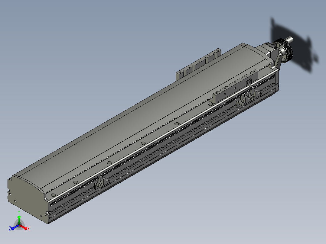 半封闭丝杆滑台MT120BS.L#.450.手轮.3D