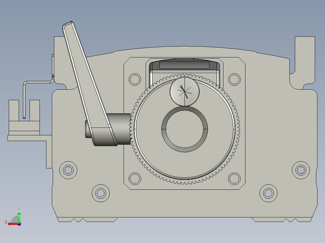 半封闭丝杆滑台MT120BS.L#.450.手轮.3D后视图