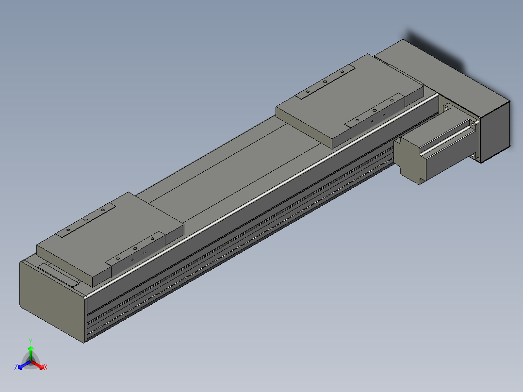 直线模组WG-LHC12-S400-R设计图纸