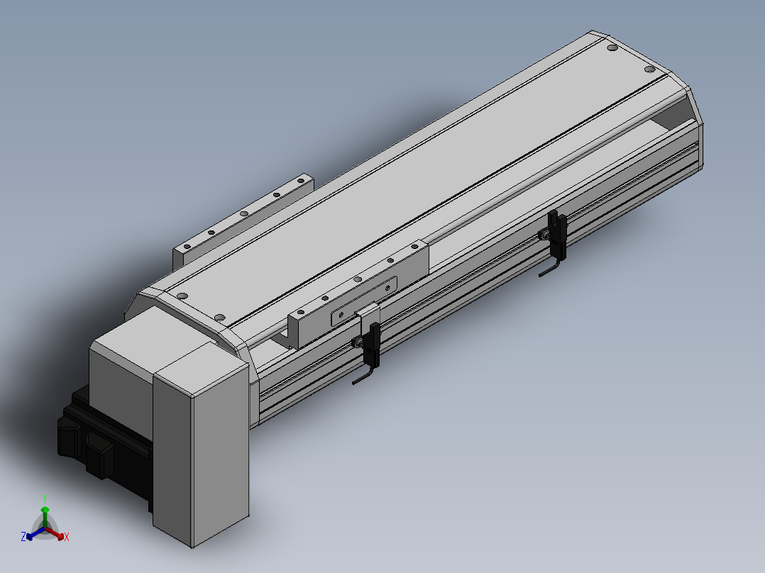 精密模组MT140-L110-200-RD-M40-C4正等轴测图