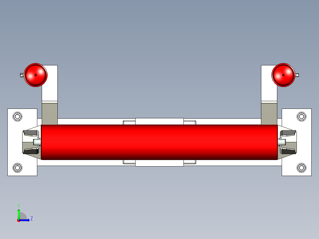 TD75型带式输送机平行上调心托辊组 TD1C5左视图