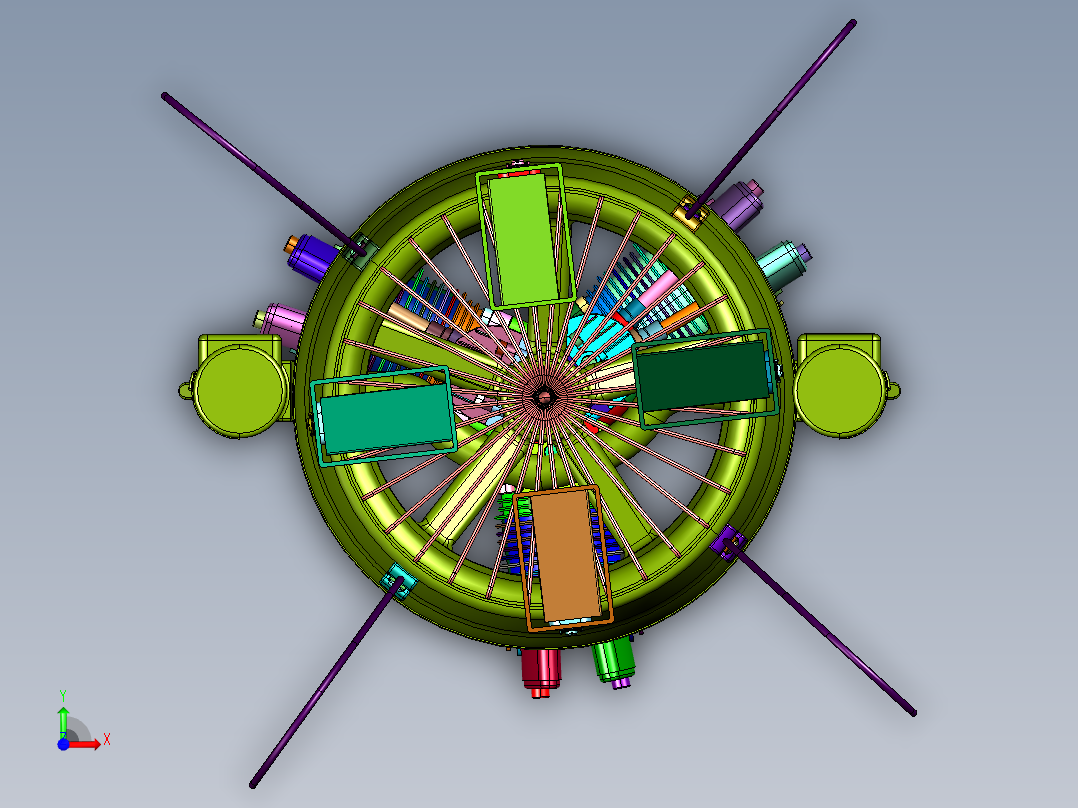 陆军狼蛛鹰微型飞行器前视图