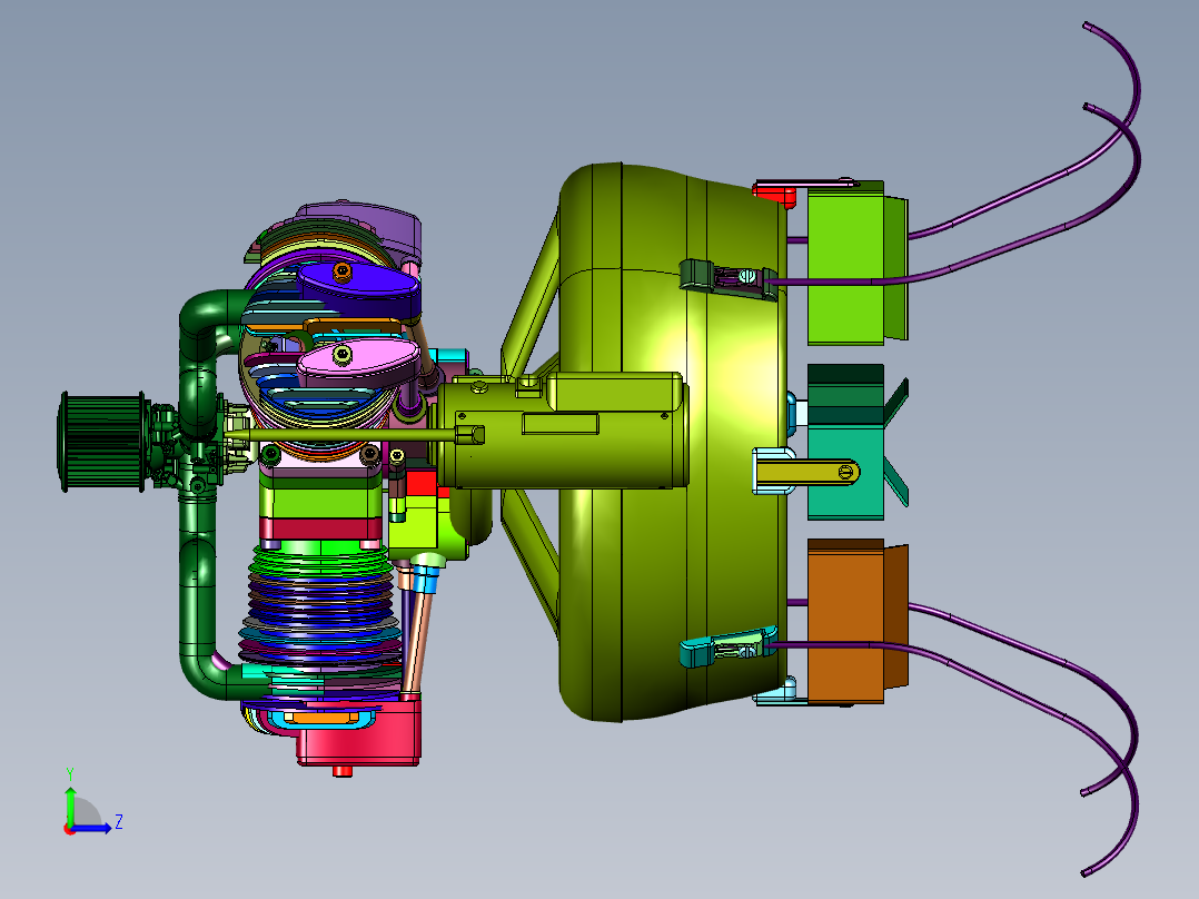 陆军狼蛛鹰微型飞行器左视图