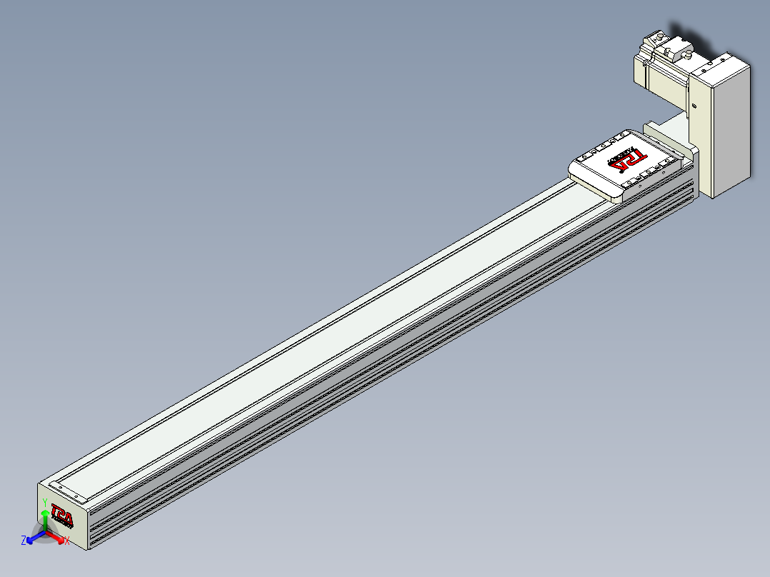 同步带全封闭直线模组TPA-HCB-85D-90-L850-LU-Y-P20-N3