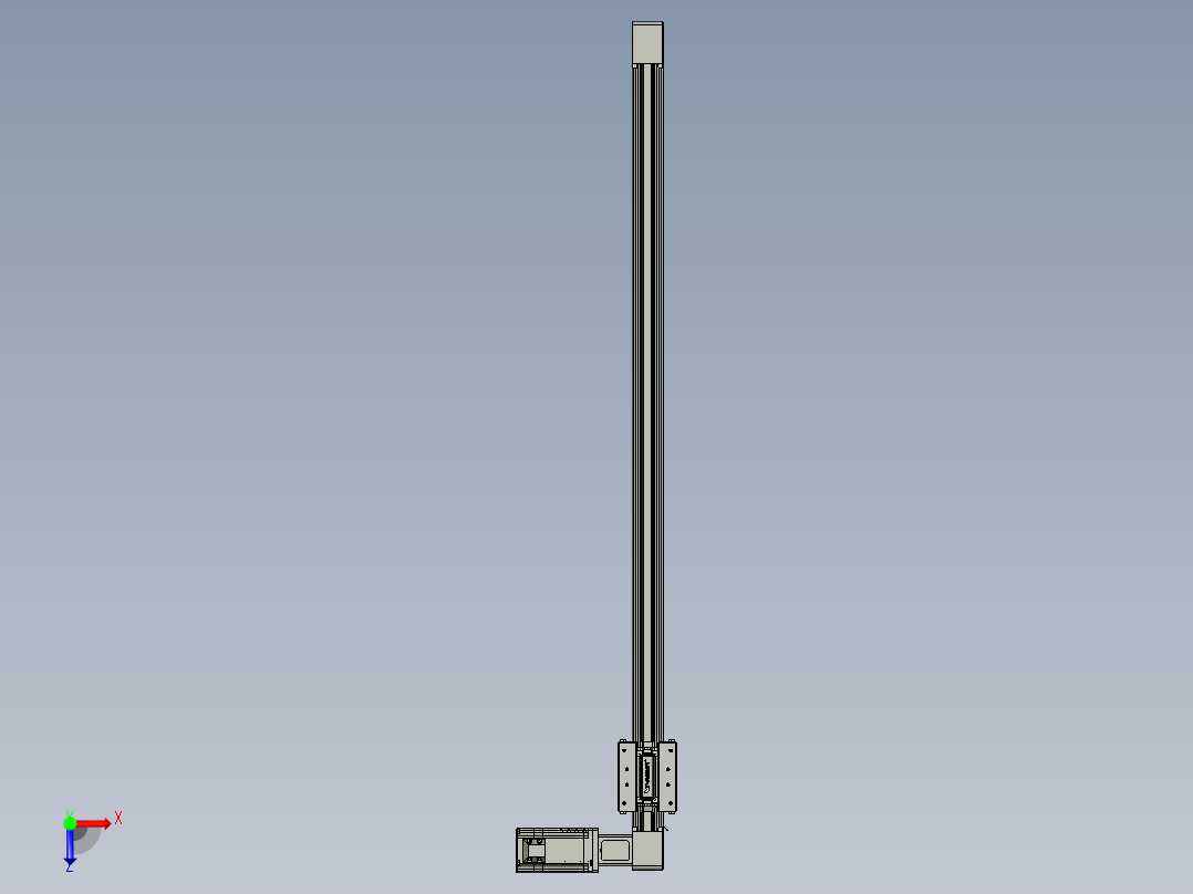 威洛博直线电机模组EB4-L80-S850-R-57-MS3俯视图