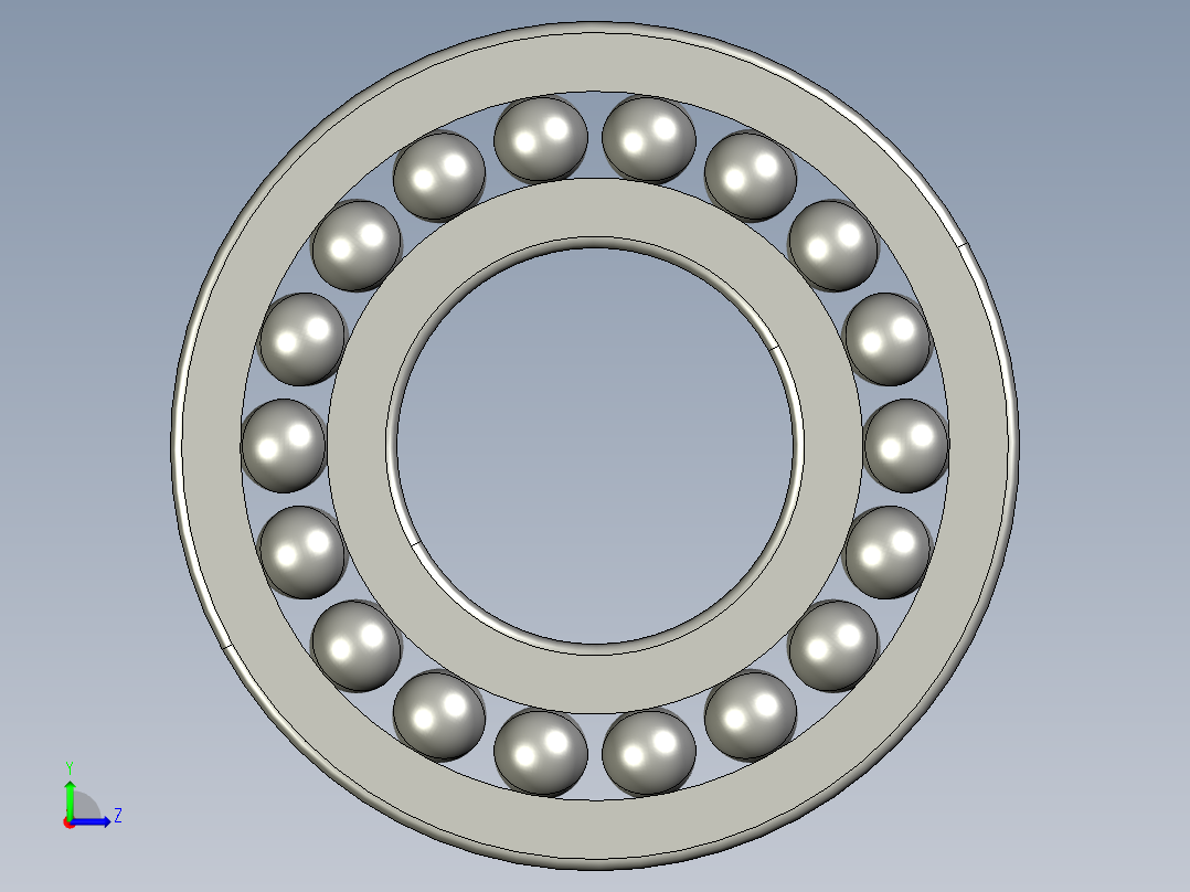 深沟球轴承6321左视图