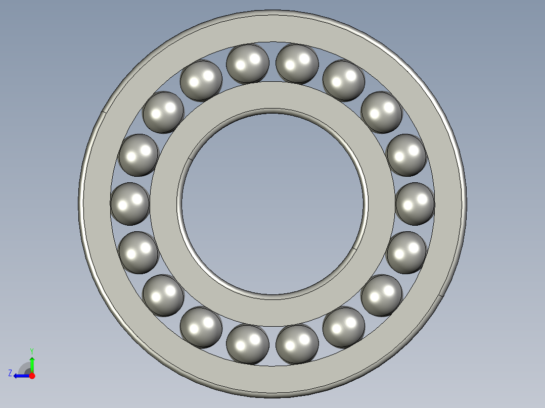 深沟球轴承6321右视图