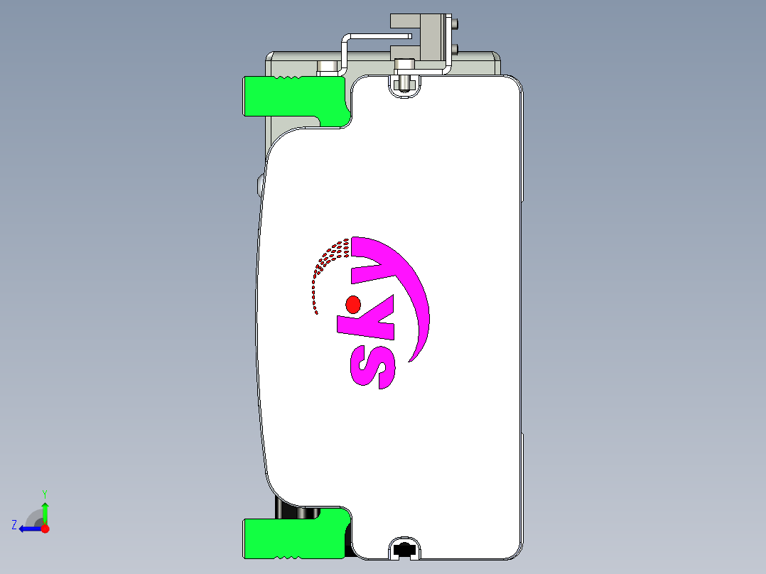 同步带滑台-半封闭B13H-L45-S2500-R-P40-D3右视图