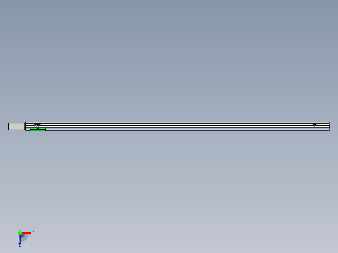 同步带滑台-半封闭B13H-L45-S2500-R-P40-D3俯视图