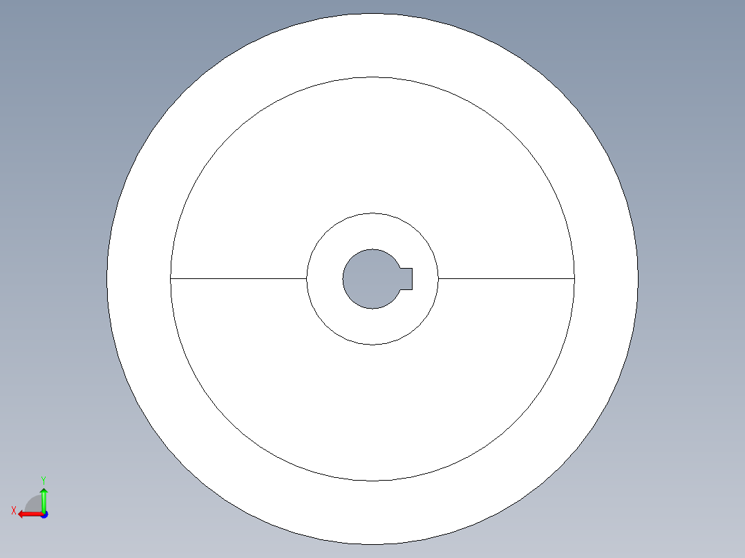 鋁合金手輪(無把手)2460-3D多系列多零件图纸模型后视图