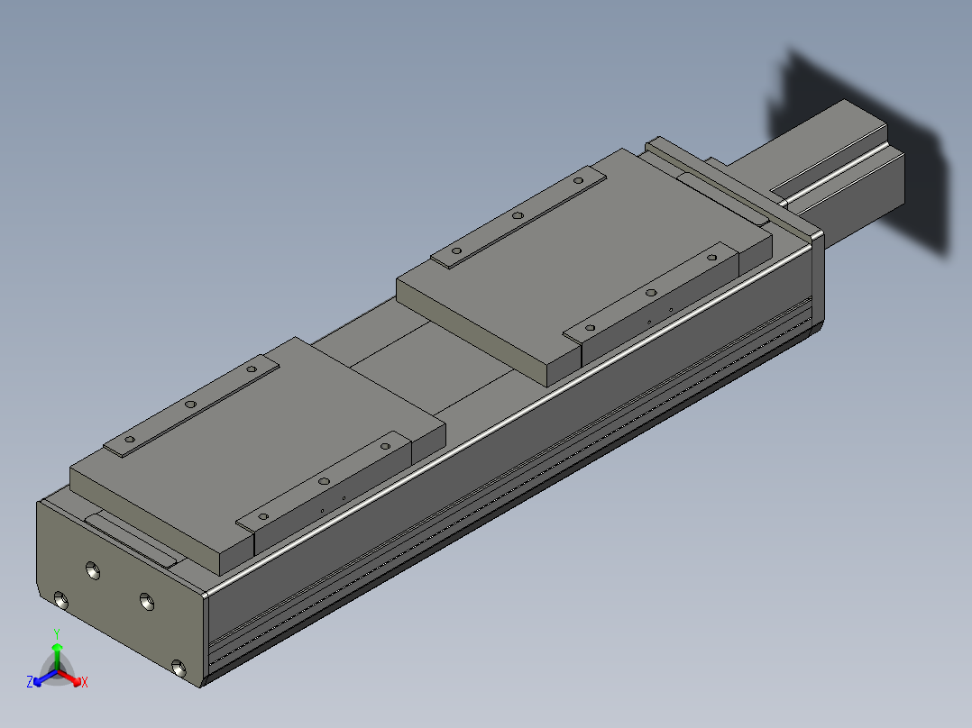 直线模组LHC17-S300-M设计图纸