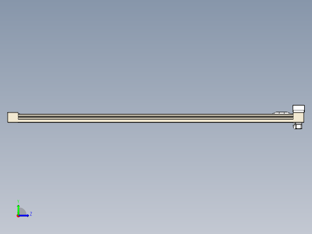 同步带全封闭直线模组TPA-HCB-65S-90-L1400-MR-C-P10-N3左视图