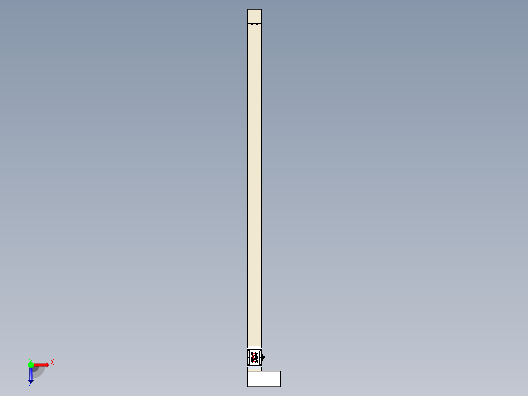 同步带全封闭直线模组TPA-HCB-65S-90-L1400-MR-C-P10-N3俯视图