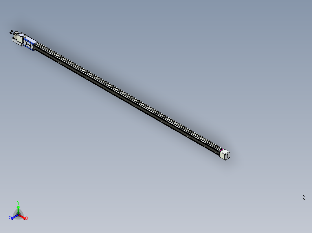 威洛博LB.GB同步带传动--欧规系列GB8-L96-S3450-BL-P40正等轴测图