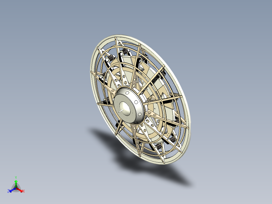 航空航天器正等轴测图