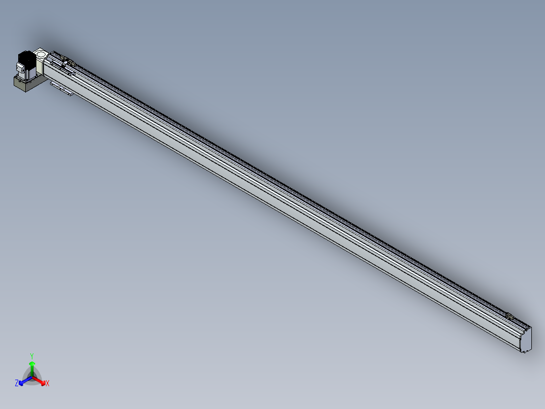 同步带滑台-半封闭B10H-L45-S2400-LU-P40-D3