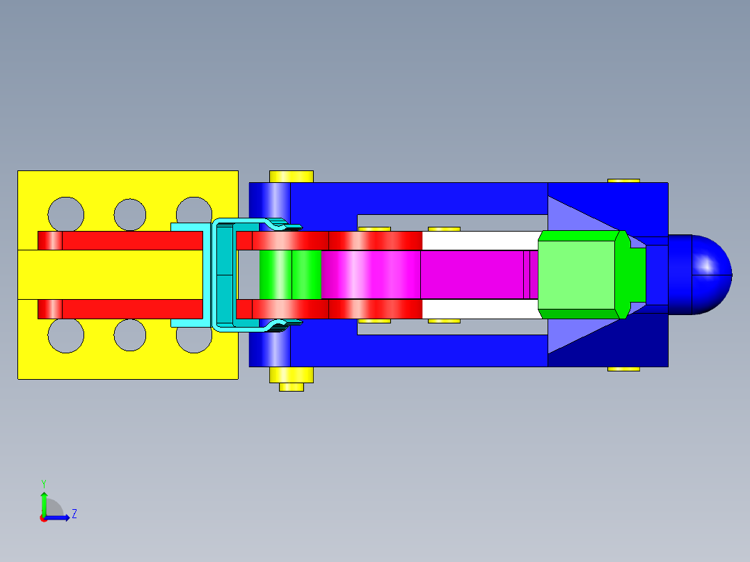 德克斯TUNKERS气缸数模T5 05 BS左视图