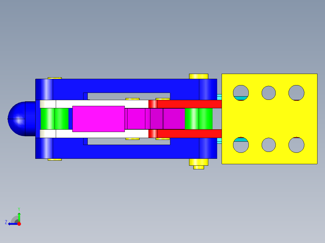 德克斯TUNKERS气缸数模T5 05 BS右视图