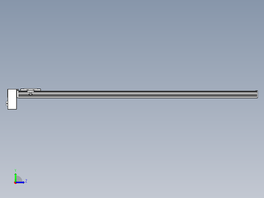 同步带全封闭直线模组TPA-HCB-110D-90-L1550-RP-C-P40-N3左视图