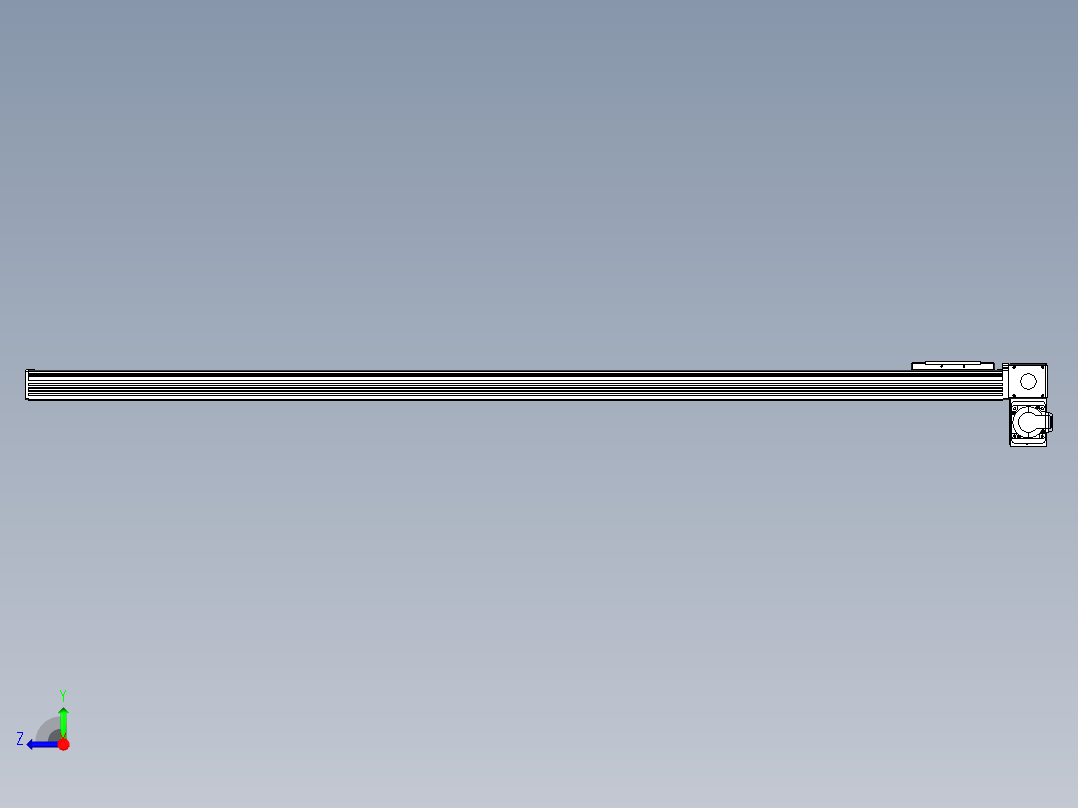 同步带全封闭直线模组TPA-HCB-110D-90-L1550-RP-C-P40-N3右视图
