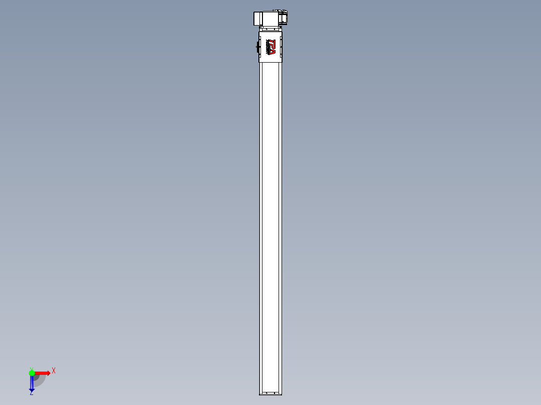 同步带全封闭直线模组TPA-HCB-110D-90-L1550-RP-C-P40-N3俯视图