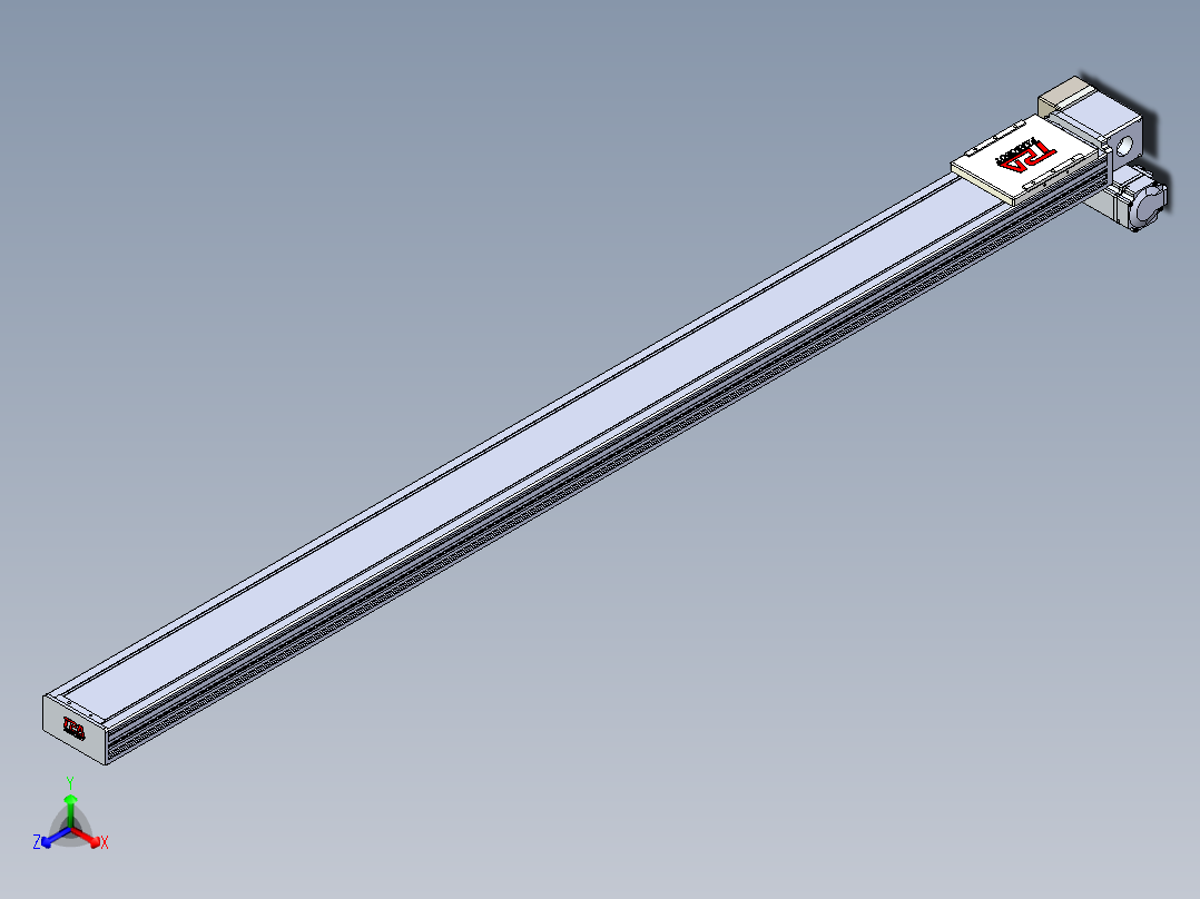 同步带全封闭直线模组TPA-HCB-110D-90-L1550-RP-C-P40-N3正等轴测图
