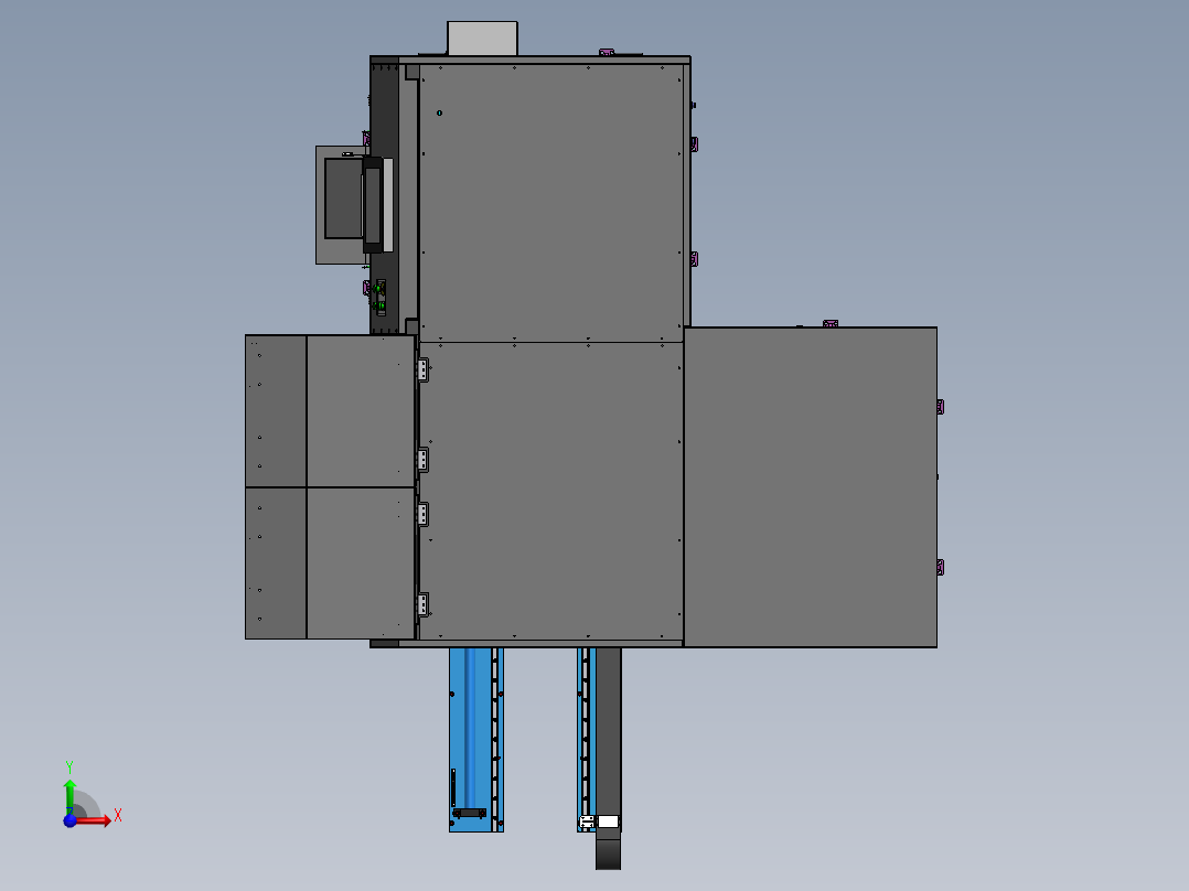 显示屏铝箔片平面度检测sw20可编辑前视图