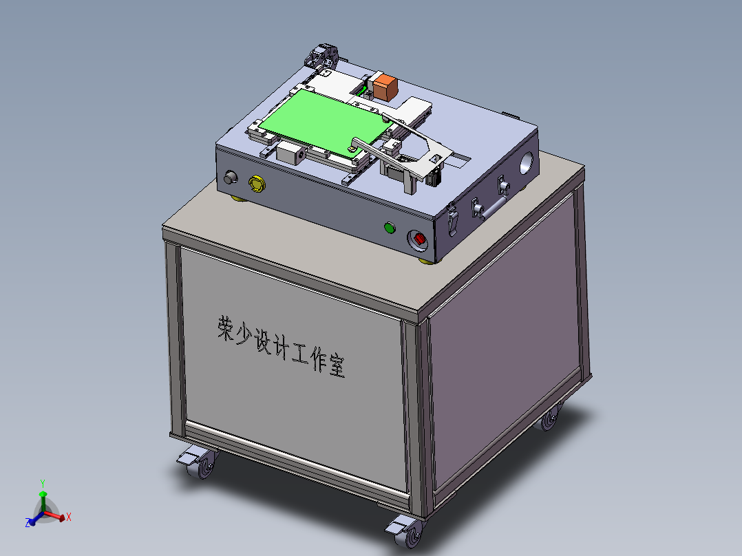 IP test测速夹具sw19可编辑主视图